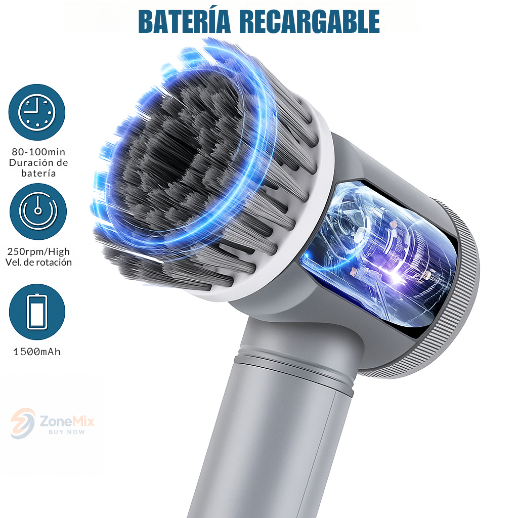 Cepillo de limpieza eléctrico 5 en 1